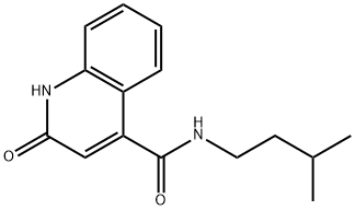 4-Quinolinecarboxylic acid, 1,2-dihydro-N-(3-methylbutyl)-2-oxo- 结构式