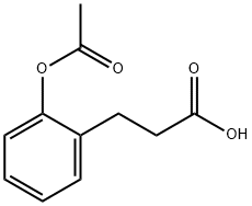 3-(2-乙酰氧基苯基)丙酸 结构式