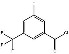 3-氟-5-(三氟甲基)苯甲酰氯 结构式
