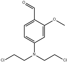 对[双(Β-氯乙基)氨基]-邻甲氧基苯甲醛 结构式