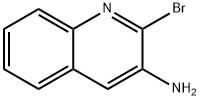 3-氨基-2-溴喹啉 结构式