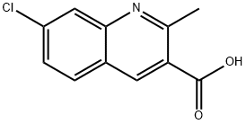 7-CHLORO-2-METHYLQUINOLINE-3-CARBOXYLIC ACID 结构式