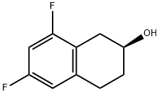 (S)-6,8-difluoro-1,2,3,4-tetrahydronaphthalen-2-ol 结构式