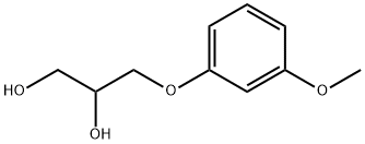 3-(3-甲氧基苯氧基)丙烷-1,2-二醇 结构式