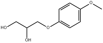 3-(4-甲氧基苯氧基)-1,2-丙二醇 结构式