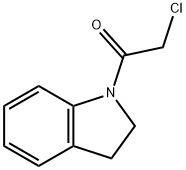 2-氯-1-(2,3-二氢吲哚-1-基)-乙酮 结构式