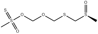 Methanesulfonothioic acid S-[[[[(methylsulfinyl)methyl]thio]methoxy]methyl] ester 结构式