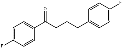 4'-fluoro-4-(4-fluorophenyl)butyrophenone 结构式