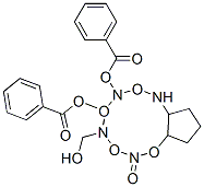 2H-Cyclopentoxazol-2-one, 5,6-bis(benzoyloxy)hexahydro-4-(hydroxymethyl)-, 3aS-(3a.alpha.,4.alpha.,5.beta.,6.alpha.,6a.alpha.)- 结构式