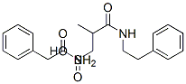 2-(phenethylcarbamoyl)propane-1-sulfinic acid, 2-phenylethanamine 结构式