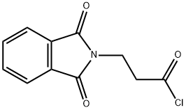 1,3-dihydro-1,3-dioxo-2H-isoindole-2-propionyl chloride 结构式