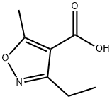 3-乙基-5-甲基异恶唑-4-羧酸 结构式