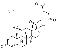 泼尼松龙琥珀酸钠 结构式