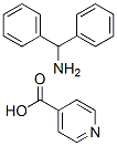 diphenylmethanamine, pyridine-4-carboxylic acid 结构式