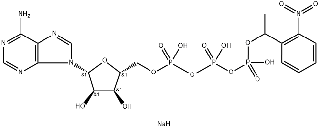 腺苷5`-三磷酸Γ-[1-(2-硝基苯基)乙基]酯钠盐 结构式