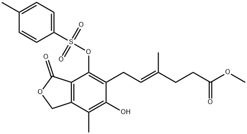 METHYL 6'-DESMETHYL-4'-TOSYLMYCOPHENOLATE 结构式