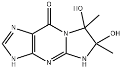 9H-Imidazo[1,2-a]purin-9-one,  1,4,6,7-tetrahydro-6,7-dihydroxy-6,7-dimethyl-  (9CI) 结构式