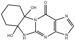 11H-Benzimidazo[1,2-a]purin-11-one,  1,4,5a,6,7,8,9,9a-octahydro-5a,9a-dihydroxy-  (9CI) 结构式