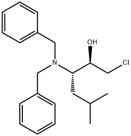 (2R,3S)-1-CHLORO-3-DIBENZYLAMINO-5-METHYLHEXAN-2-OL 结构式