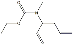 Carbamic  acid,  (1-ethenyl-3-butenyl)methyl-,  ethyl  ester  (9CI) 结构式