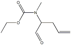 Carbamic  acid,  (1-formyl-3-butenyl)methyl-,  ethyl  ester  (9CI) 结构式