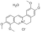 巴马汀氯化物一水合物 结构式