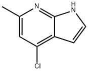 4-氯-6-甲基-7-氮杂吲哚 结构式