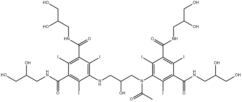 脱乙酰碘克沙醇 结构式