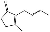 2-[(Z)-2-Butenyl]-3-methyl-2-cyclopenten-1-one 结构式