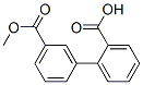 2-(3-甲氧羰基苯基)苯甲酸 结构式