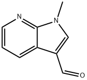 1H-Pyrrolo[2,3-b]pyridine-3-carboxaldehyde, 1-methyl- (9CI) 结构式
