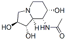 Acetamide, N-(octahydro-1,2,7-trihydroxy-8-indolizinyl)-, 1S-(1.alpha.,2.beta.,7.alpha.,8.alpha.,8a.alpha.)- 结构式