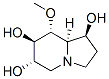 1,6,7-Indolizinetriol, octahydro-8-methoxy-, 1S-(1.alpha.,6.beta.,7.alpha.,8.beta.,8a.beta.)- 结构式