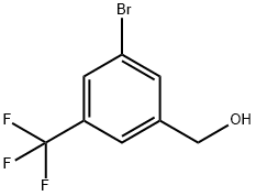 3-溴-5-(三氟甲基)苄醇 结构式