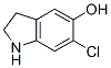 1H-Indol-5-ol,  6-chloro-2,3-dihydro- 结构式