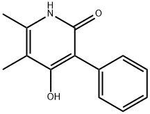 2(1H)-Pyridinone, 4-hydroxy-5,6-dimethyl-3-phenyl- (9CI) 结构式