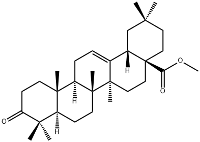 3-Oxoolean-12-en-28-oic acid methyl ester 结构式