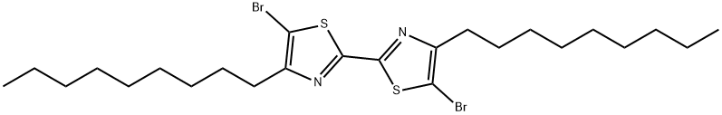 5,5'-二溴-4,4'-二壬基-2,2'-联噻唑 结构式