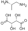 (S)-(-)-二氨基丙烷酒石酸 结构式