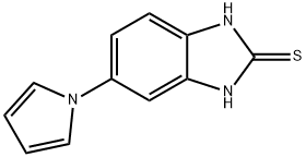 5-(1H-吡咯-1-基)-2-巯基苯并咪唑 结构式