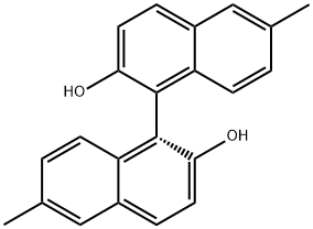 (R)-6,6'-DIMETHYL-1,1'-BI-2-NAPHTHOL 结构式