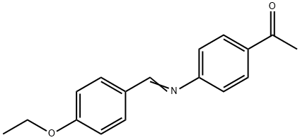 4'-乙氧基苯亚甲基-4-乙酰苯胺 结构式