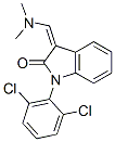 (3Z)-1-(2,6-dichlorophenyl)-3-(dimethylaminomethylidene)indol-2-one 结构式