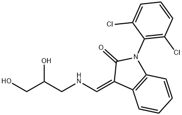 1-(2,6-二氯苯基)-2-吲哚啉酮 结构式