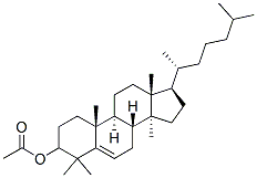 Acetic acid lanost-8-en-3β-yl ester 结构式