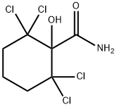 2,2,6,6-四氯-1-羟基环己烷甲酰胺 结构式