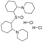 1-[2-[2-(1-piperidyl)cyclohexyl]sulfinylcyclohexyl]piperidine dihydroc hloride 结构式