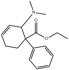 ethyl 2-(dimethylamino)-1-phenylcyclohex-3-ene-1-carboxylate 结构式