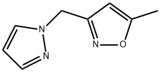 Isoxazole, 5-methyl-3-(1H-pyrazol-1-ylmethyl)- (9CI) 结构式