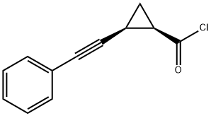 Cyclopropanecarbonyl chloride, 2-(phenylethynyl)-, cis- (9CI) 结构式